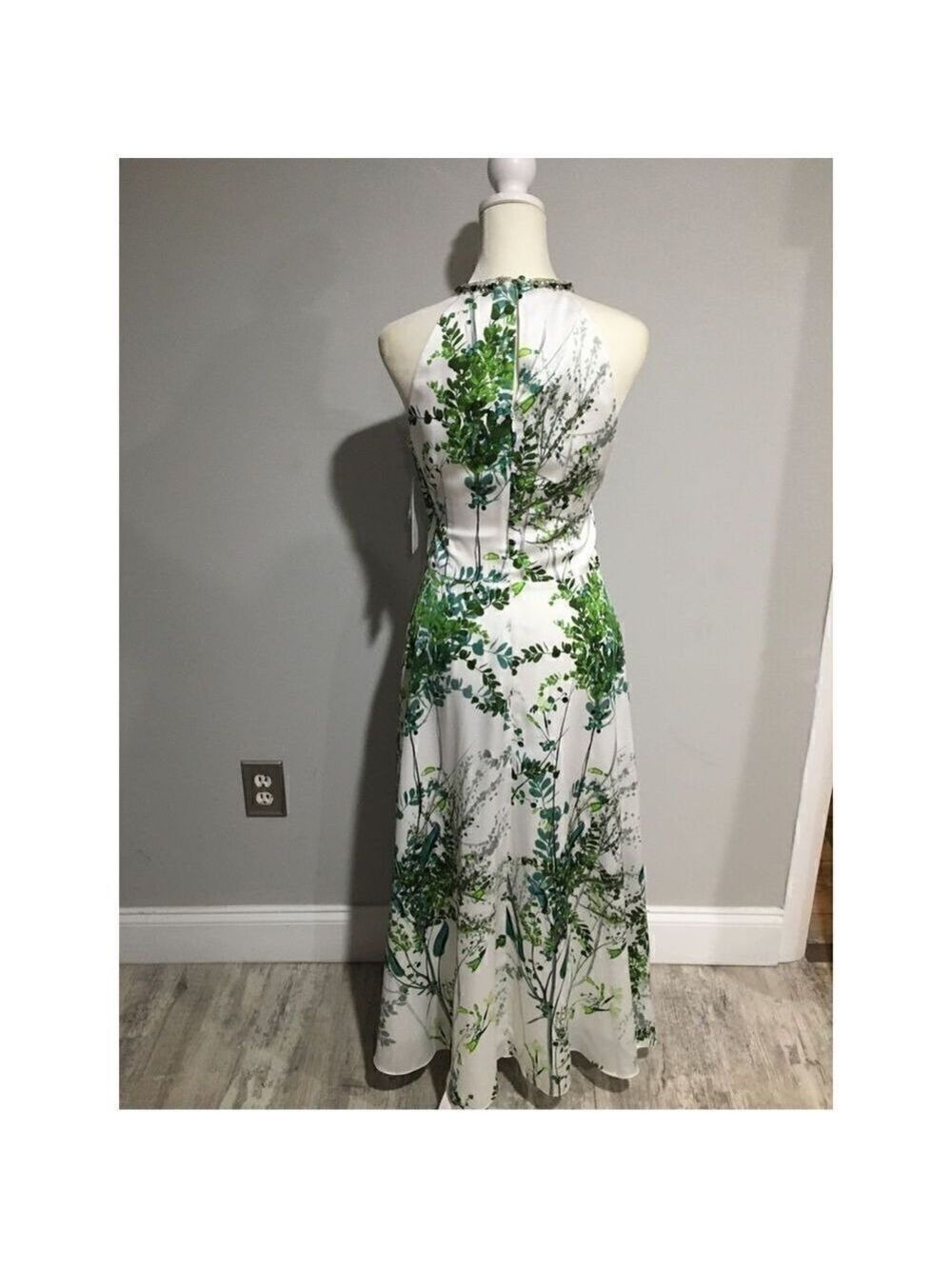 TERI JON by Rickie Freeman Embellished Halter Midi Dress Size 4 NWT - Picture 8 of 10
